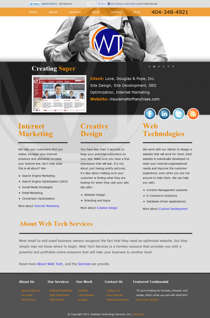 WebTech New WebTech Services, Inc. new website